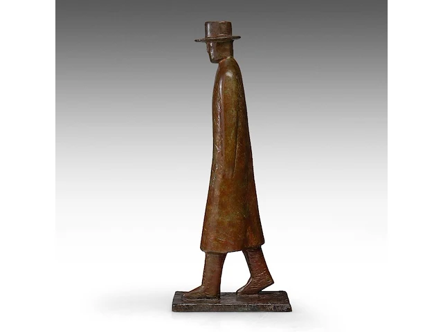 Jean-michel folon (1934-2005), 'homme' (2004), patinated bronze, artist proof, n° 6/20 (+) 50 x 20 x 15 cm. (19.67 x 7.87 x 5.91 in.) - afbeelding 19 van  22