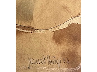 Jeanot bürgi - la crucifixion - aquarel - lage instelprijs - afbeelding 3 van  6