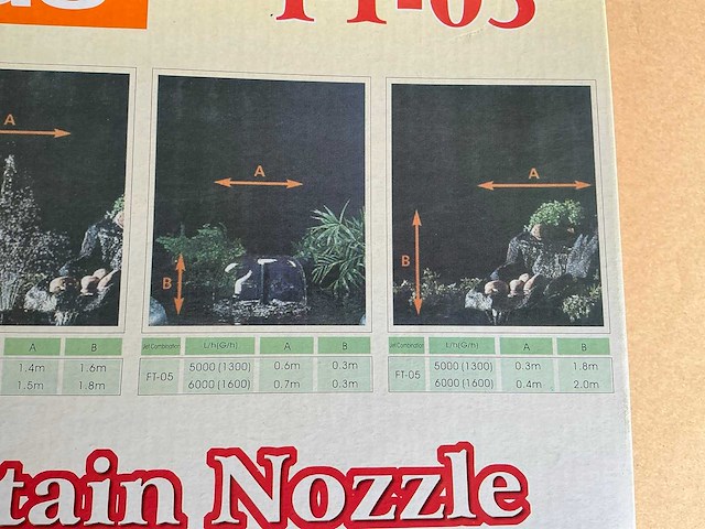 Jebao ft-05 fontein sproeikop kit (7x) - afbeelding 4 van  5
