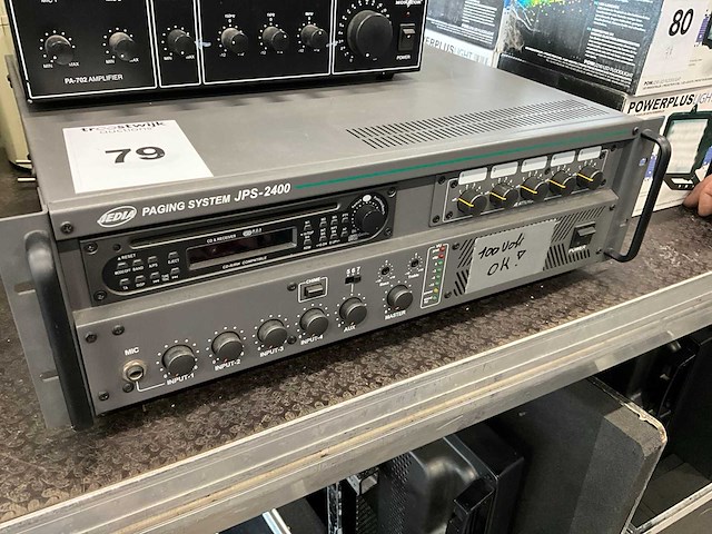 Jedia 100 volt jps-2400 versterker - afbeelding 1 van  2