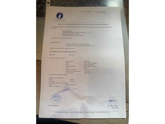 Jeep - 2003 - cherokee - lichte vracht - personenauto - afbeelding 14 van  26