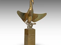 Jef claerhout (1937-2022), 'phoenix', bronze multiple, n° 1/50 26.5 cm. (10.42 in.)