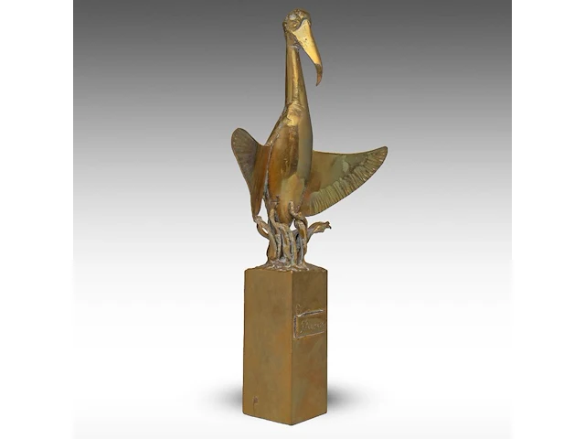 Jef claerhout (1937-2022), 'phoenix', bronze multiple, n° 1/50 26.5 cm. (10.42 in.) - afbeelding 2 van  9