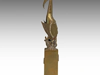 Jef claerhout (1937-2022), 'phoenix', bronze multiple, n° 1/50 26.5 cm. (10.42 in.) - afbeelding 5 van  9