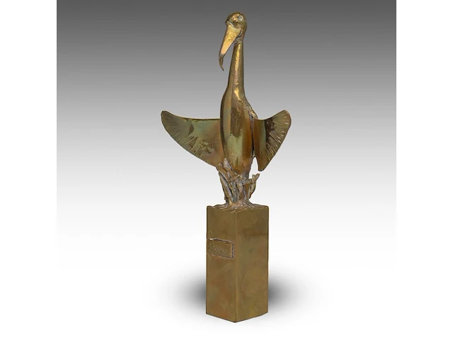 Jef claerhout (1937-2022), 'phoenix', bronze multiple, n° 1/50 26.5 cm. (10.42 in.) - afbeelding 6 van  9
