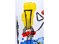 Jef diederen - houtsnede - ingelijst - afbeelding 4 van  7