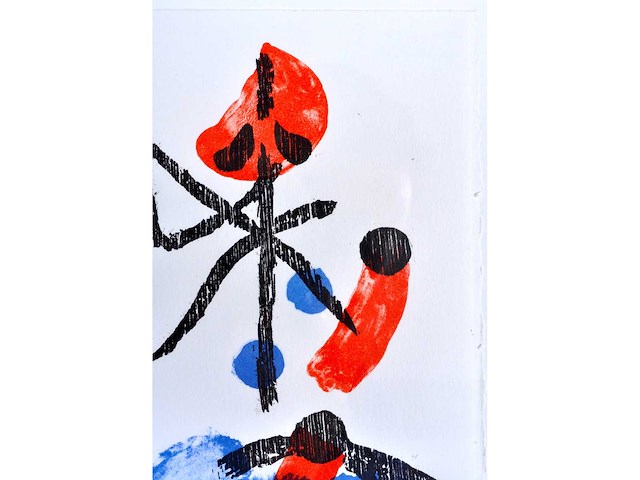Jef diederen - houtsnede - ingelijst - afbeelding 5 van  7