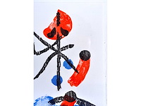 Jef diederen - houtsnede - ingelijst - afbeelding 5 van  7