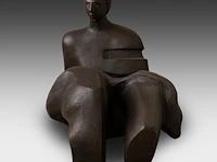 Jef innegraeve (1936), reclining figure, patinated bronze, n° 1/3 (only one was executed) 75 x 100 cm. (29.53 x 39.36 in.) - afbeelding 3 van  7