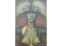 Jef van tuerenhout - kleurenlithografie - ingelijst - afbeelding 1 van  1