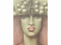 Jef van tuerenhout - kleurenlithografie - ingelijst - afbeelding 3 van  4