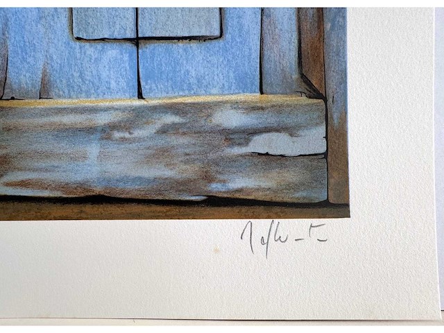 Jef wauters - de rode schoentjes - litho - afbeelding 3 van  6