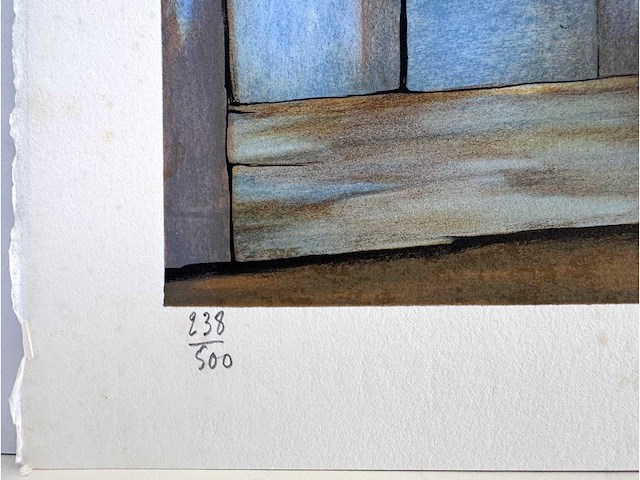 Jef wauters - de rode schoentjes - litho - afbeelding 4 van  6