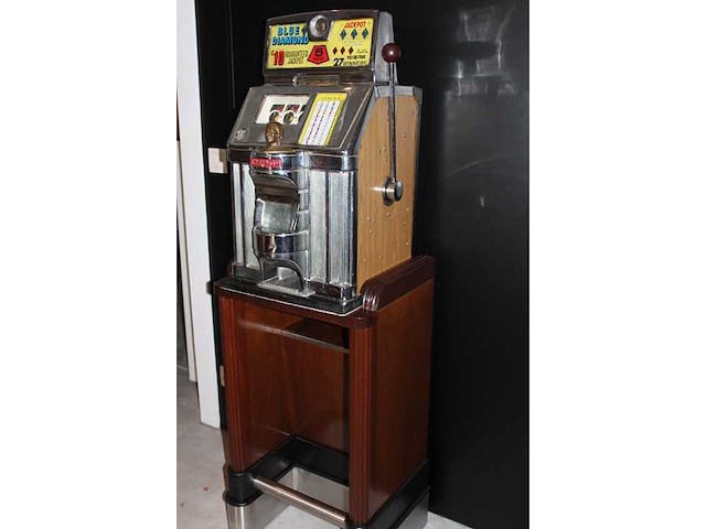 Jennings - 1950 - blue diamond - slotmachine - afbeelding 3 van  5
