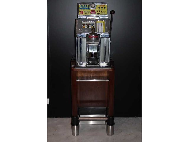 Jennings - 1950 - blue diamond - slotmachine - afbeelding 2 van  5