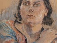 Jenny montigny (1875-1937), portrait of a lady, 1933, pastel on paper 57 x 44 cm. (22.44 x 17.32 in.), frame: 85 x 72.5 cm. (33.46 x 28.53 in.)