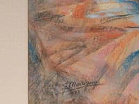 Jenny montigny (1875-1937), portrait of a lady, 1933, pastel on paper 57 x 44 cm. (22.44 x 17.32 in.), frame: 85 x 72.5 cm. (33.46 x 28.53 in.) - afbeelding 4 van  5