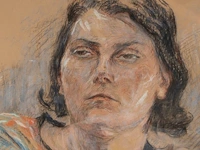 Jenny montigny (1875-1937), portrait of a lady, 1933, pastel on paper 57 x 44 cm. (22.44 x 17.32 in.), frame: 85 x 72.5 cm. (33.46 x 28.53 in.) - afbeelding 5 van  5
