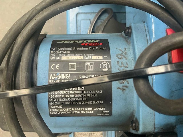 Jepson 9430 afkortcirkelzaagmachine - afbeelding 5 van  5