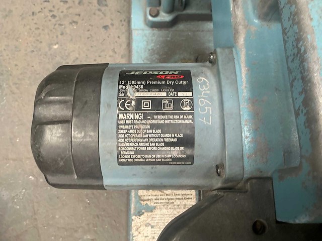 Jepson 9430 afkortcirkelzaagmachine - afbeelding 5 van  5