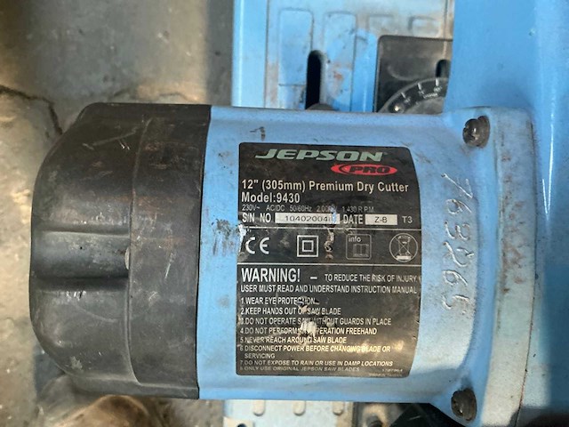 Jepson 9430 afkortcirkelzaagmachine - afbeelding 5 van  5