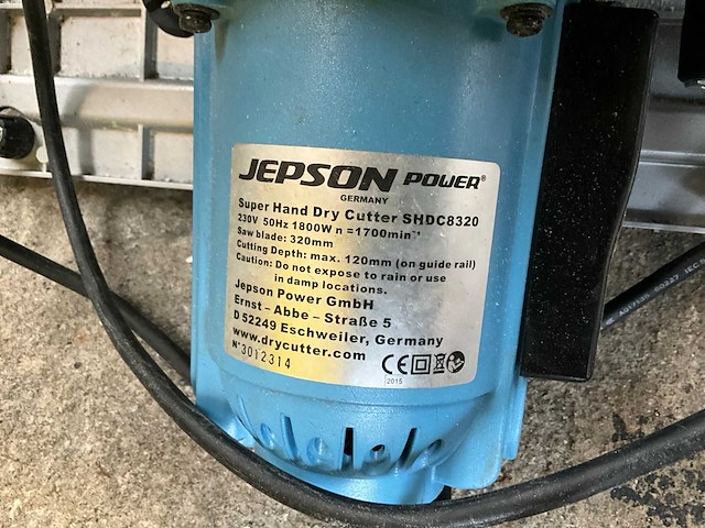 Jepson shdc8320 dry cutter cirkelzaagmachine - afbeelding 4 van  8