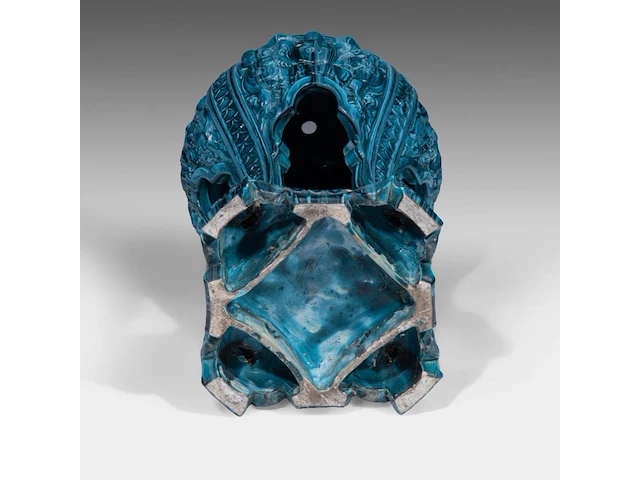 Jérôme massier (1850-1926), a turquoise moorish-inspired jardinière and base 118.5 cm. (46.64 in.) - afbeelding 8 van  10