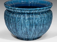 Jérôme massier (1850-1926), a turquoise moorish-inspired jardinière and base 118.5 cm. (46.64 in.) - afbeelding 9 van  10