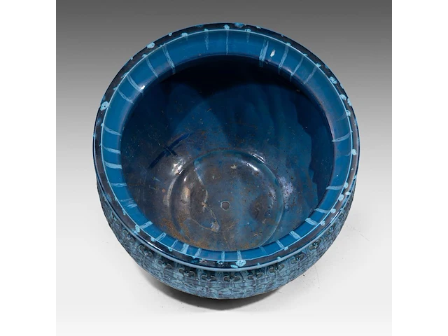 Jérôme massier (1850-1926), a turquoise moorish-inspired jardinière and base 118.5 cm. (46.64 in.) - afbeelding 10 van  10