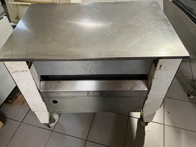 Jeros platenpoetsmachine + rvs trolley’s en bakplaten - afbeelding 3 van  8