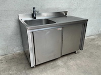 Jesco rvs spoeltafel - afbeelding 1 van  5