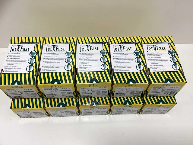 Jetfast schroeven diverse maten 2800 stuks - afbeelding 2 van  7