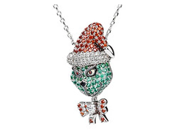 Jeulia 'the grinch' zilveren ketting - afbeelding 1 van  3