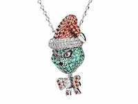 Jeulia 'the grinch' zilveren ketting