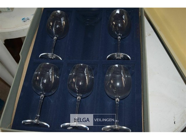 J.g durand christal wijnglazen - afbeelding 1 van  3