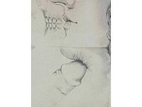 Jim amaral - erotische compositie - gemengde techniek op papier - afbeelding 4 van  6