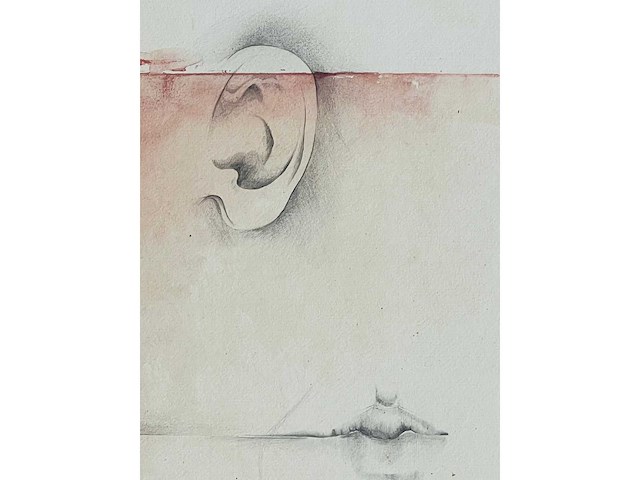 Jim amaral - erotische compositie - gemengde techniek op papier - afbeelding 5 van  6
