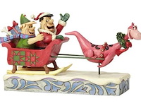 Jim shore - the flintstones collection - flintstones sleigh ride - enesco - afbeelding 2 van  4