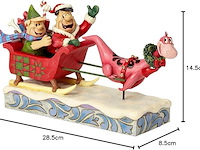 Jim shore - the flintstones collection - flintstones sleigh ride - enesco - afbeelding 3 van  4