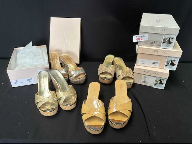 Jimmy choo schoenen maat 38 (gebruikt) (4x) - afbeelding 1 van  2