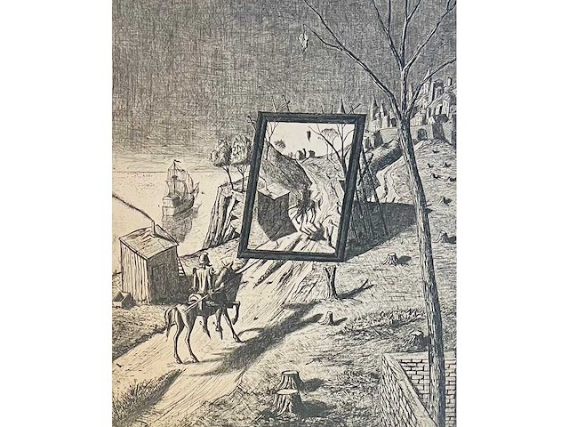 Jindrich pilecek - don quichote and mirror - ets - afbeelding 1 van  10