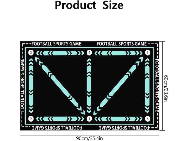Jintang voetbal training mat - afbeelding 2 van  3