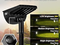 Jior solarlampen voor buiten, 4 stuks - afbeelding 4 van  5