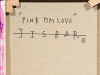 Jisbar (1989), ‘pink mm love’, 2018, mixed media on canvas 80 x 80 cm. (31 1/2 x 31 1/2 in.), frame: 82.5 x 82.5 cm. (32.47 x 32.47 in.) - afbeelding 6 van  9
