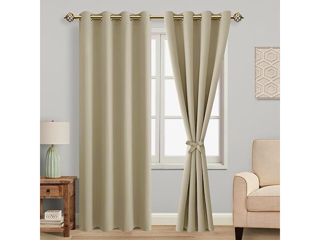 Jiuzhen verduisterende gordijnen (140 x 260 cm) - afbeelding 3 van  4