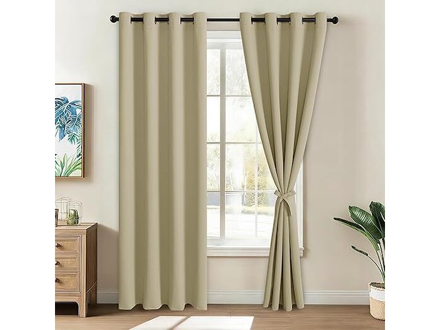 Jiuzhen verduisterende gordijnen (140 x 260 cm) - afbeelding 2 van  4