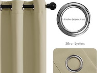 Jiuzhen verduisterende gordijnen (140 x 260 cm) - afbeelding 3 van  4