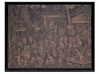 Jiwa kutuh (1963), balinese scene, 2002, acrylic on canvas 60 x 80 cm. (23.62 x 31 1/2 in.), frame: 65 x 85 cm. (25.58 x 33.46 in.) - afbeelding 2 van  6