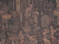Jiwa kutuh (1963), balinese scene, 2002, acrylic on canvas 60 x 80 cm. (23.62 x 31 1/2 in.), frame: 65 x 85 cm. (25.58 x 33.46 in.) - afbeelding 4 van  6
