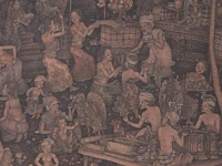 Jiwa kutuh (1963), balinese scene, 2002, acrylic on canvas 60 x 80 cm. (23.62 x 31 1/2 in.), frame: 65 x 85 cm. (25.58 x 33.46 in.) - afbeelding 5 van  6